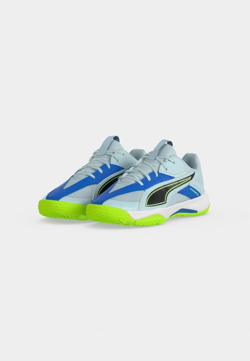 PUMA ACCELERATE JR 5 UNISEX - Handball shoes - aqua glow/white/green glare — photo 3