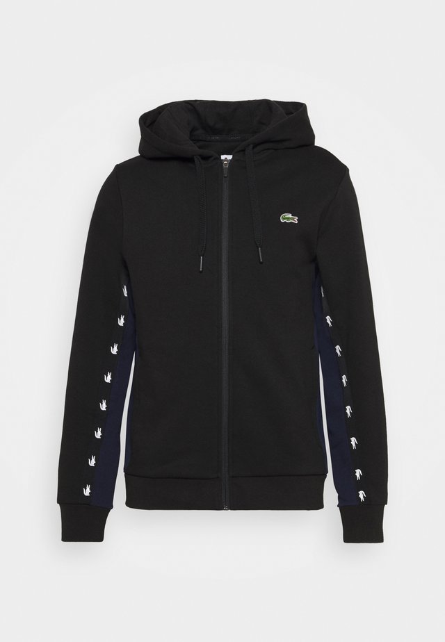 veste en sweat zippée - black/navy blue