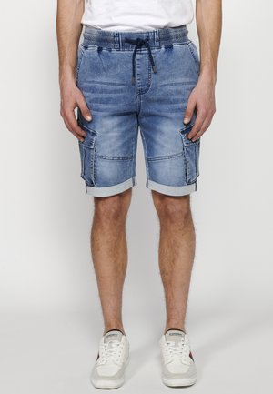 BERMUDA JOGGER - Jeansshort - azul med medium blue