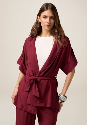 KIMONO CON CINTURA - Leichte Jacke - bordeaux