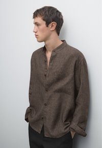 Massimo Dutti - RELAXED FIT - Camicia - dark brown Immagine in miniatura 1