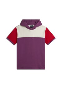 Freddy A MANICHE CORTE CON DESIGN COLOUR BLOCK - Camiseta estampada - viola