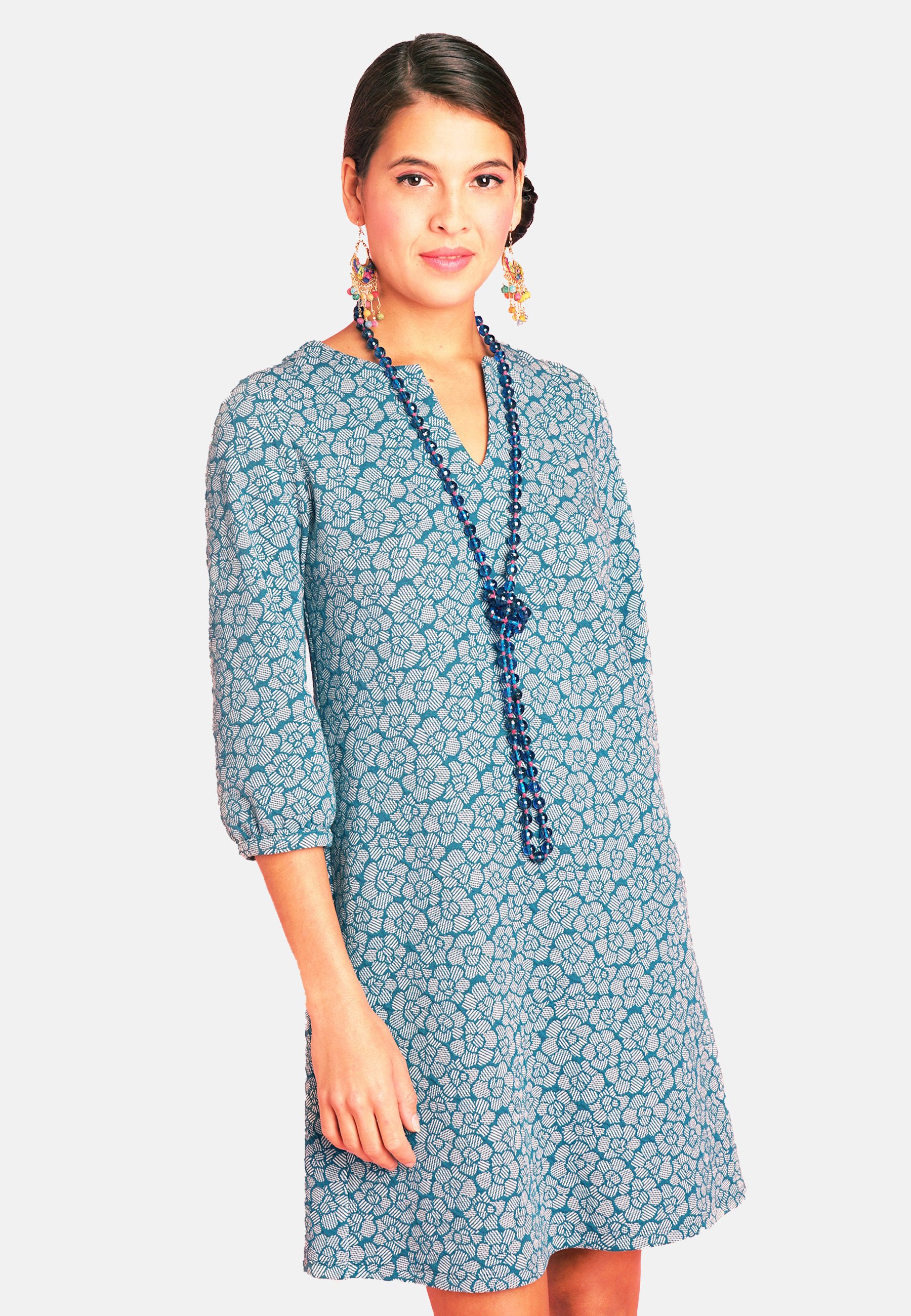 Antoine et Lili ROBE ROMANCE Day dress bleu petrole/teal Zalando