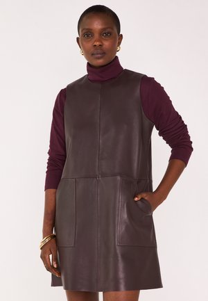 Brume R Cuir - Jurk - bordeaux