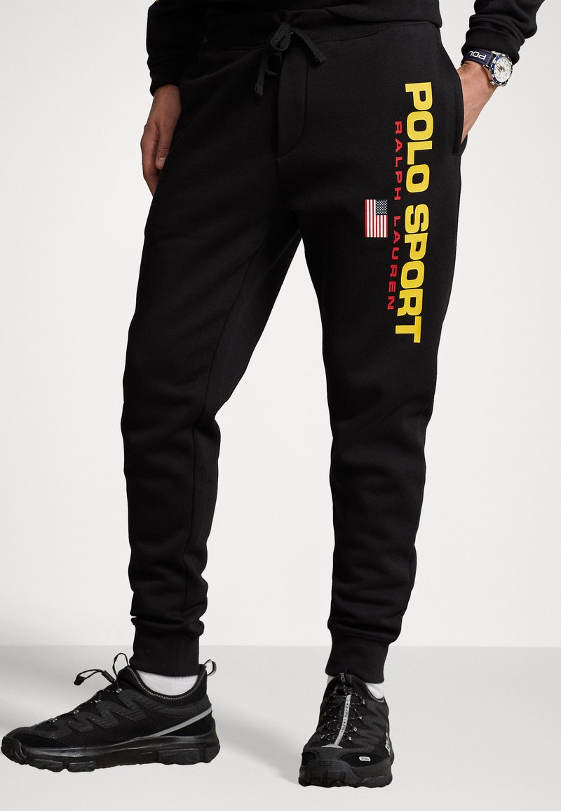 Polo Ralph Lauren POLO SPORT JOGGERS - Pantaloni de trening - polo black/gold