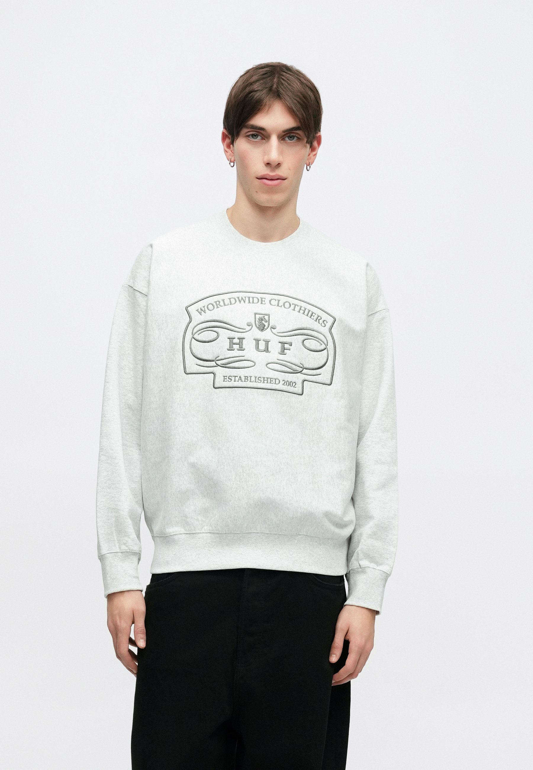 HUF WORLDWIDE CLOTHIERS CREWNECK UNISEX - Sweatshirt - heather 