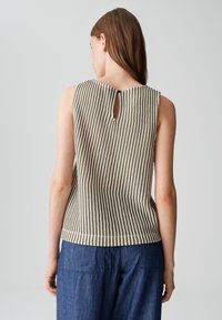 OPUS REGULAR FIT CROCHET - Top - olive leaf