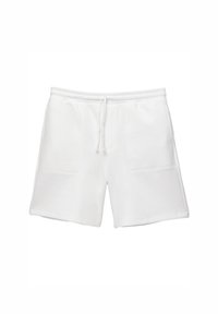 INTERLOCK JOGGER - BERMUDA - Pantaloni de trening - white