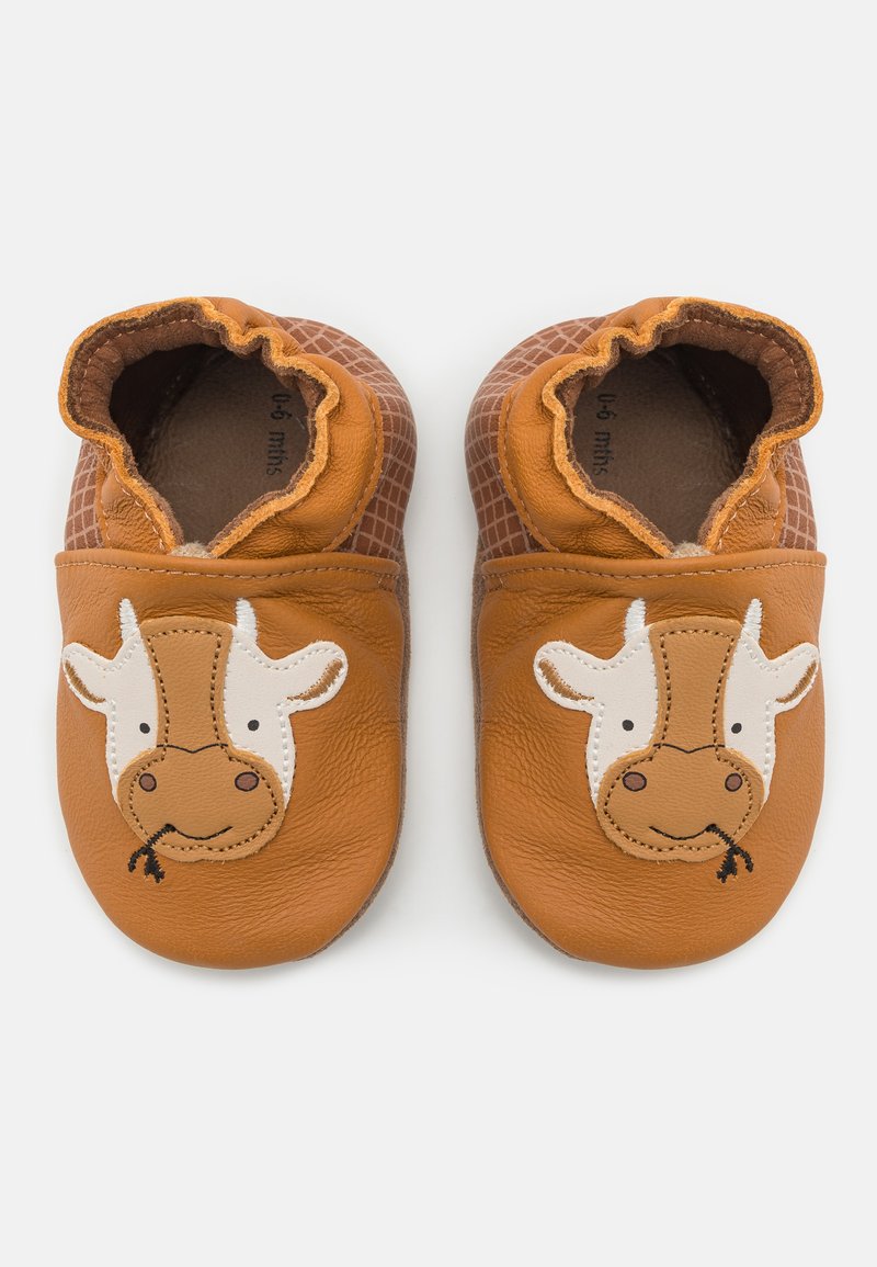 Robeez FUNNY COW UNISEX - Hjemmesko - camel marron