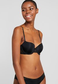 Calvin Klein Underwear - FLIRTY LINED - Beugel BH - black Miniatuurafbeelding 1