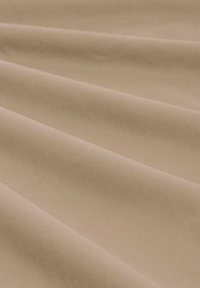 Beige fabric with a smooth texture, featuring subtle folds. The material is soft and lightweight, with a matte finish.