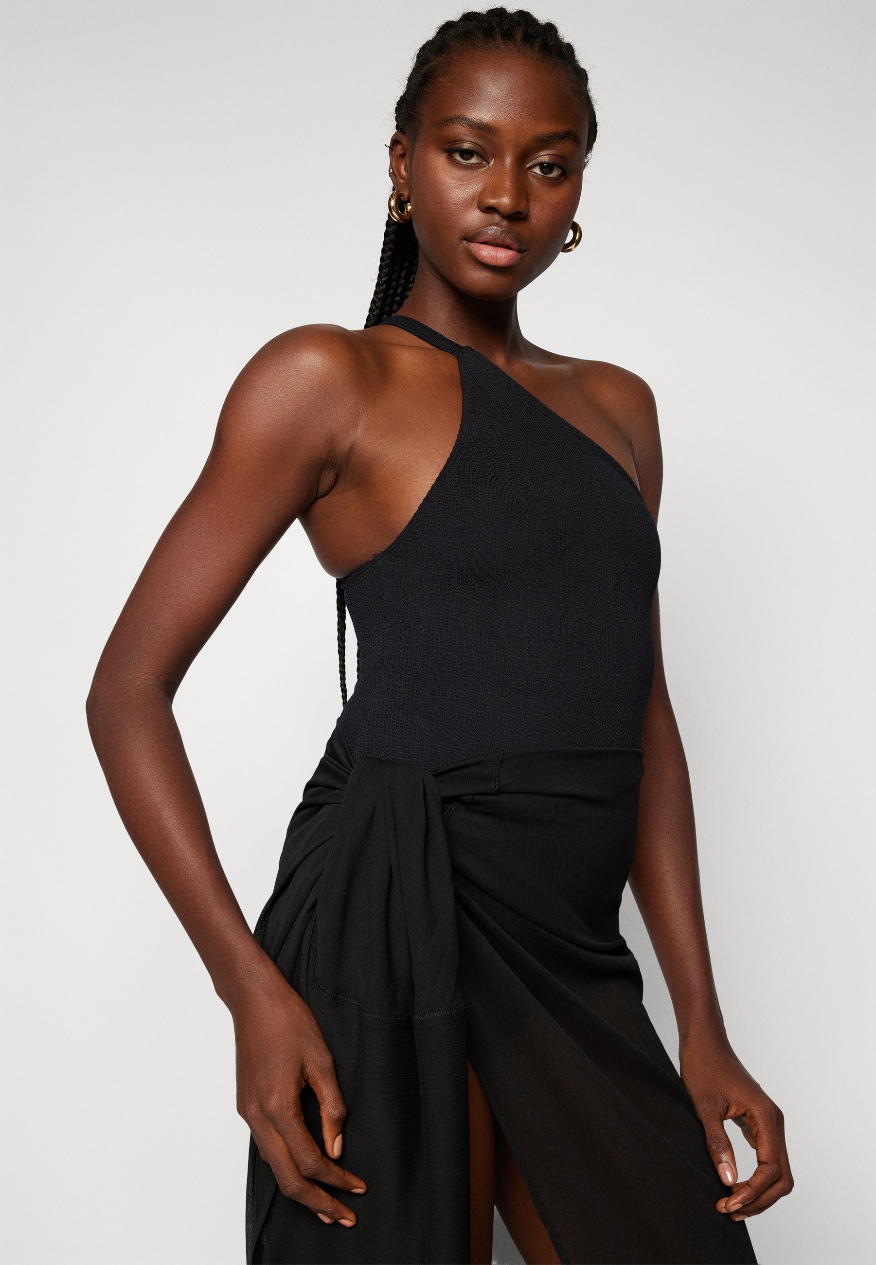 Filippa K ASYMMETRIC SWIMSUIT - Swimsuit - black - Zalando.co.uk