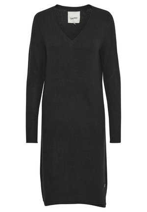 OXIda - Svetríkové šaty - black