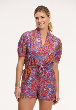 Tuta jumpsuit - purple sicilian flower