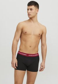 Jack & Jones - JACFLOWER BIRD TRUNKS 3 PACK - Onderbroeken - black Miniatuurafbeelding 1