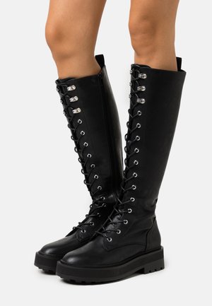 Platform boots - black