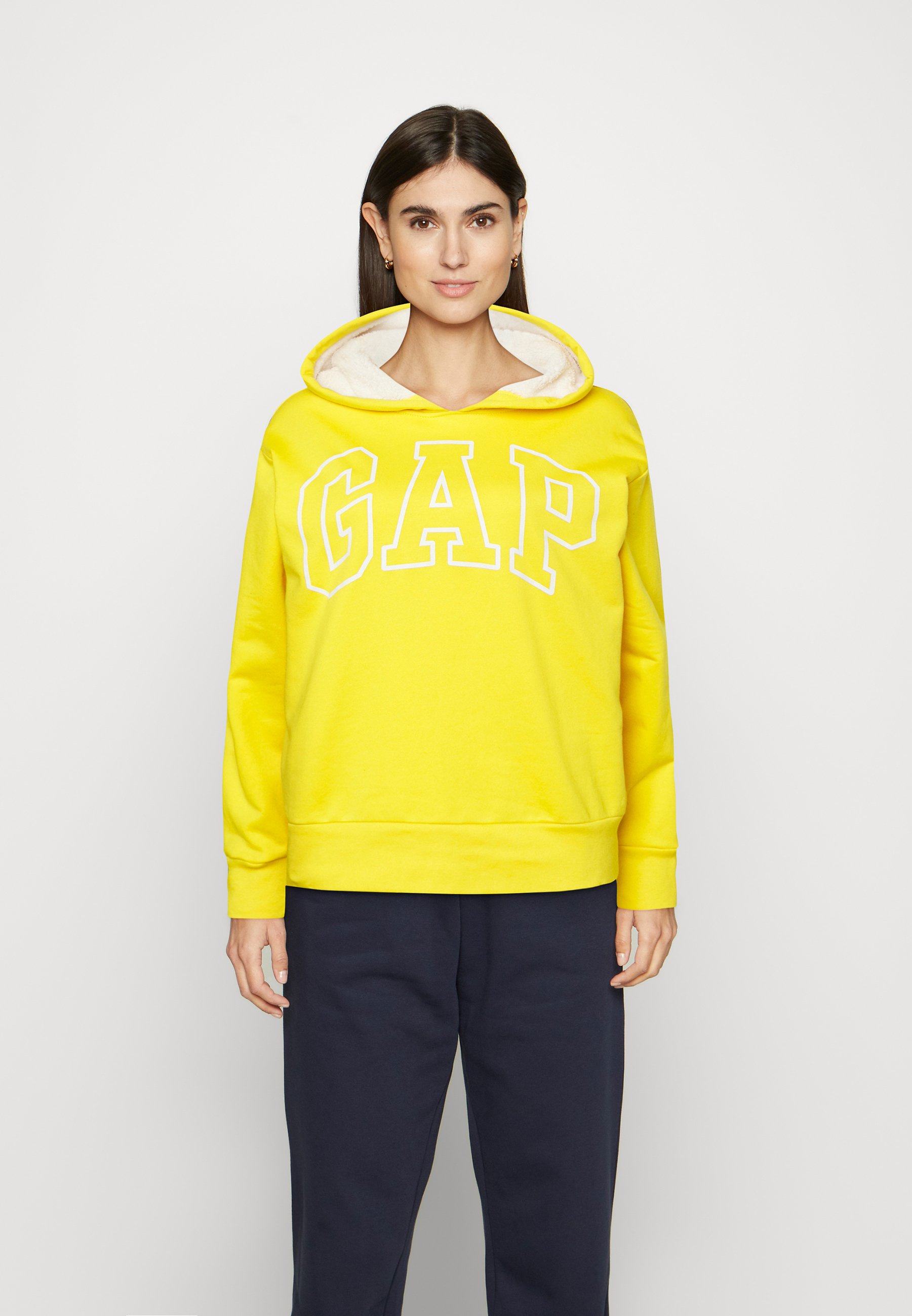 GAP LOGO LINED - Hoodie - bold yellow/yellow - Zalando.ie
