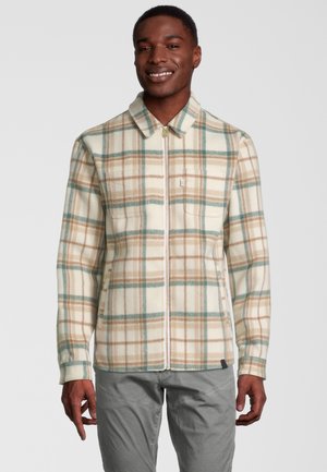 KARO - Summer jacket - grün/braun/off white