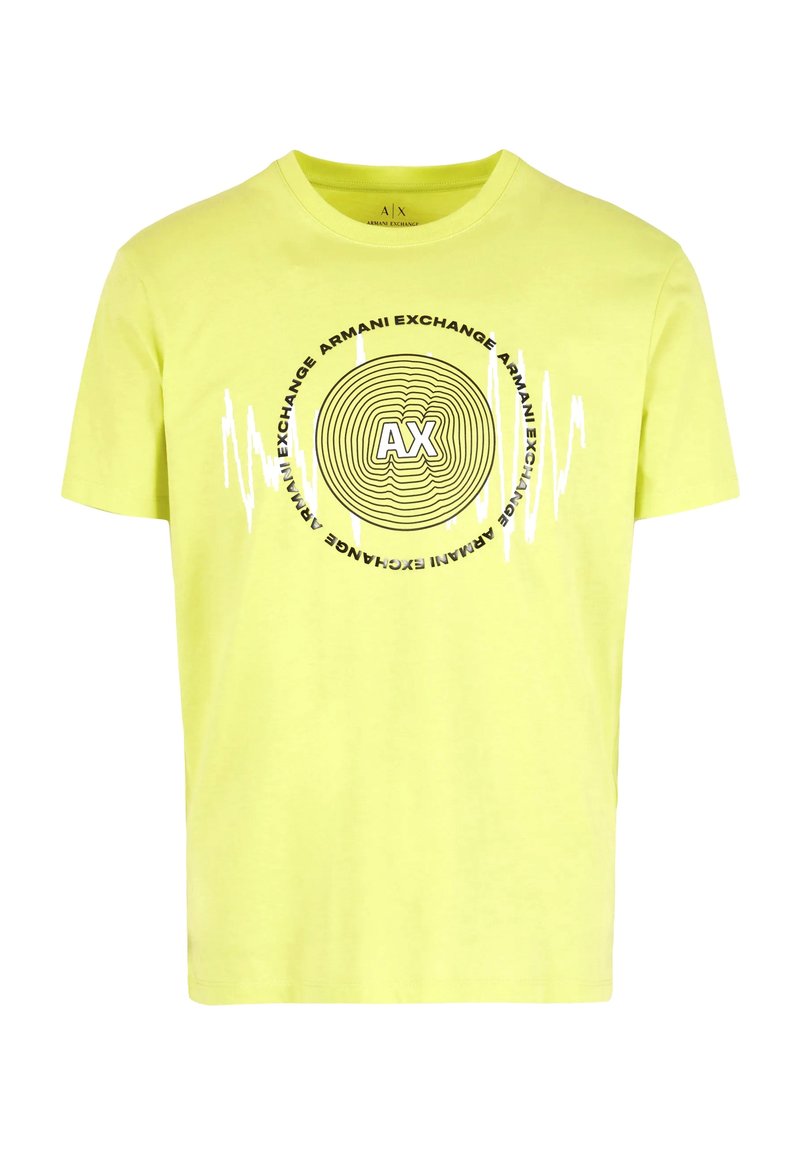 Armani Exchange T-shirt print geel Armani Exchange T-shirt print geel