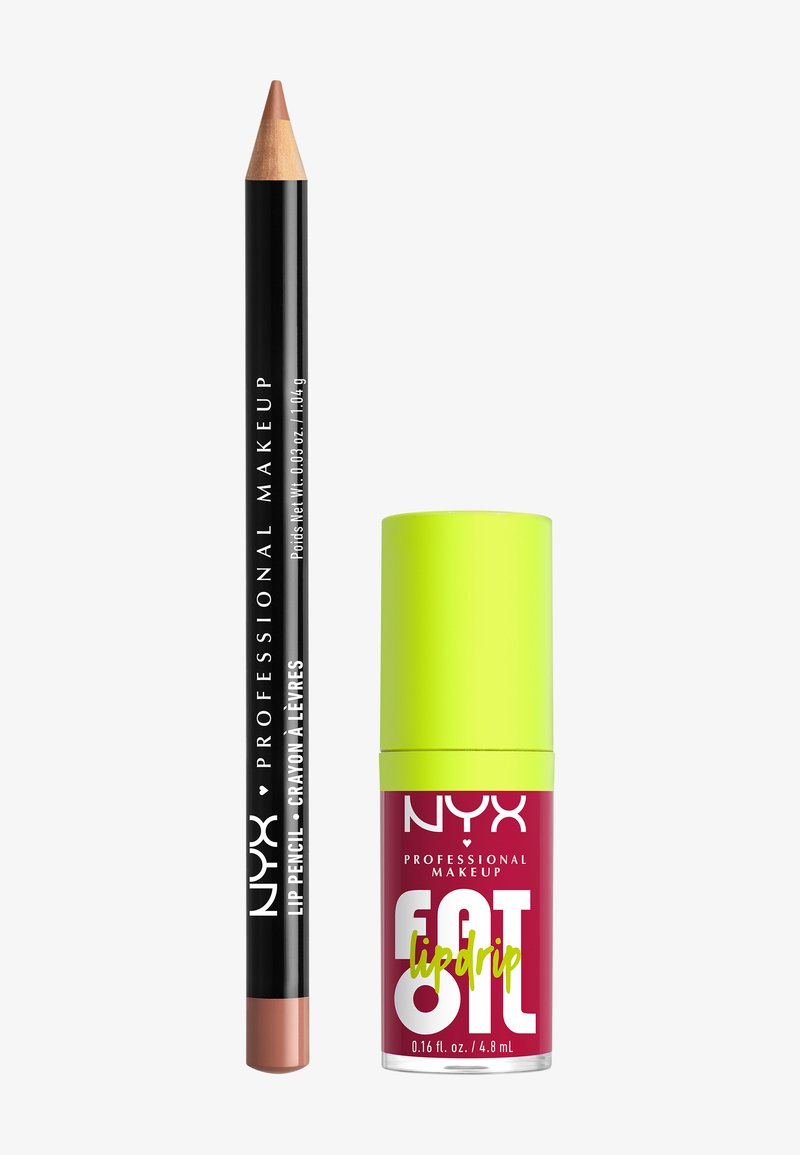 NYX Professional Makeup - SLIM LIP PENCIL + FAT OIL LIP DRIP SET - Kit make up, Ingrandire