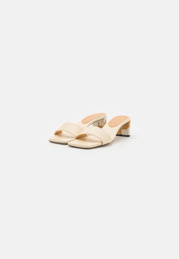 CHAISE  - Heeled mules - crème4