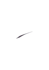 Broche en métal noir au design élancé, se rétrécissant en une pointe. Surface lisse avec une finition mate ; esthétique élégante et minimaliste.