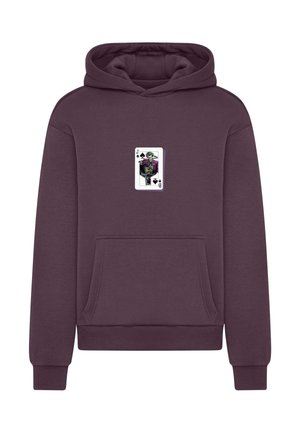 Merchcode, BATMAN THE JOKER CARD FLUFFY HOODIE - Mikina s kapucňou - plumpurple