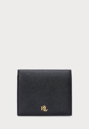 CROSSHATCH LEATHER COMPACT WALLET - Geldbörse - black