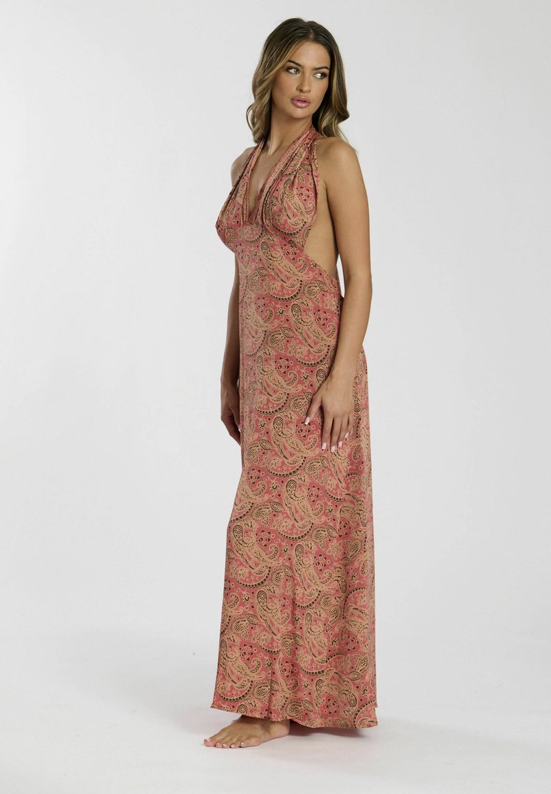 South Beach MULTIWAY PRINT MAXI - Maxi dress - rust/orange - Zalando