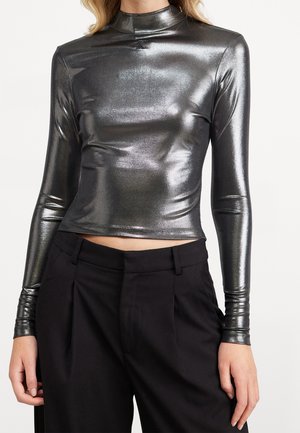 Langærmet T-shirt - black