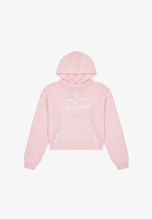 Project X Paris, SWEAT À CAPUCHE COURT EN MAILLE - Sweatshirt - rose