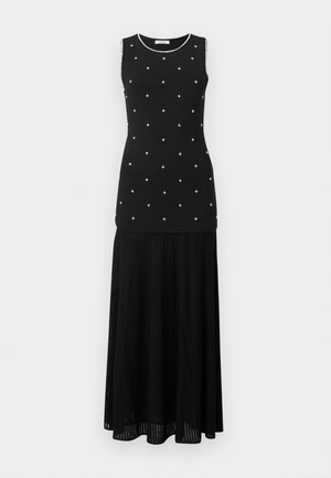 ROBE MIDI SANS MANCHES POINT FANCY - Vestito lungo - noir