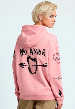 TATTOO MI AMOR EMBROIDERY HEAVYWEIGHT - Sweatshirt - pink