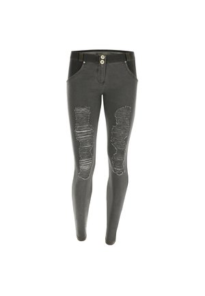 WR.UP® SKINNY VITA E LUNGHEZZA REGULAR IN STRAPP - Jeans Skinny - nero
