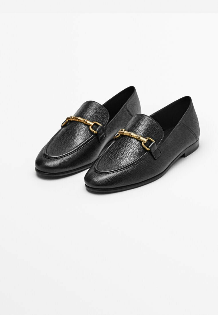 Massimo Dutti MIT BAMBUSSCHNALLE - Scarpe senza lacci - black/nero -  Zalando.it
