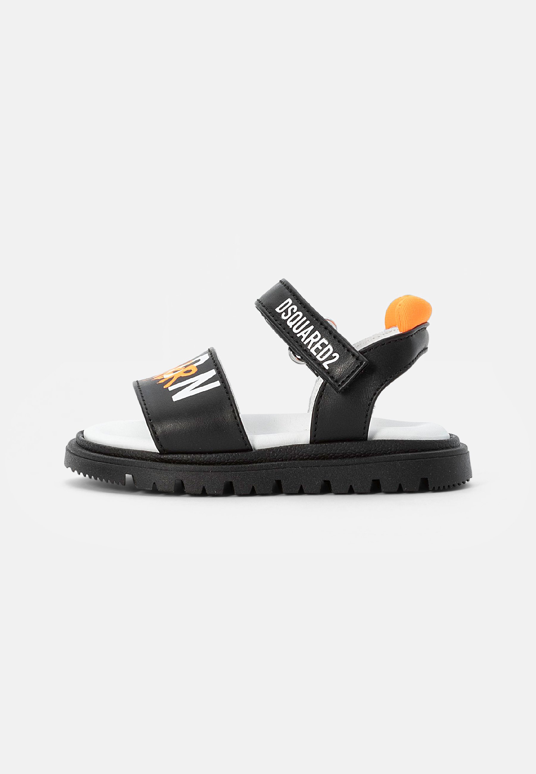 Dsquared2 Sandalen - black/neon orange/white-neon orange/Zwart - Zalando.nl