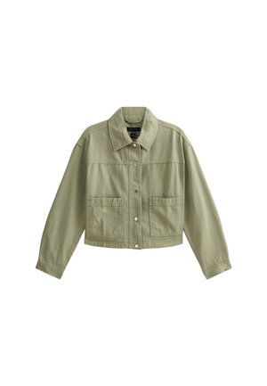New Look BUTTON UP SHACKET - Lichte jas - olive