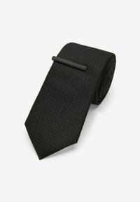 Next TEXTURED  - Kravata - black