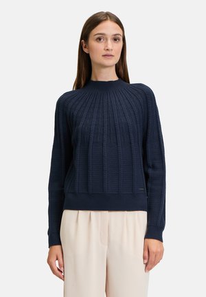 MET OPSTAANDE KRAAG - Maglione - navy blue