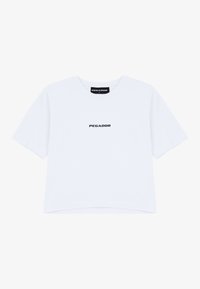 INES CROPPED BABY TEE - Camiseta básica - white/black gum