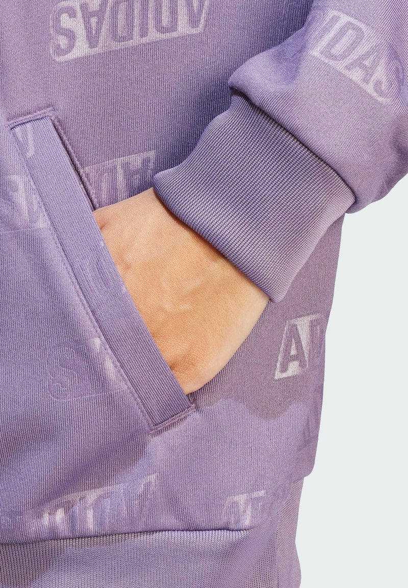 adidas Sportswear EMBOSSED MONOGRAM - Fleecepullover - shadow