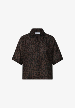Street One, KURZARM HEMDBLUSE MIT LEO-MUSTER - Chemisier - molten earth