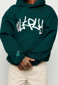 Multiply Apparel Felpa con cappuccio - dark green