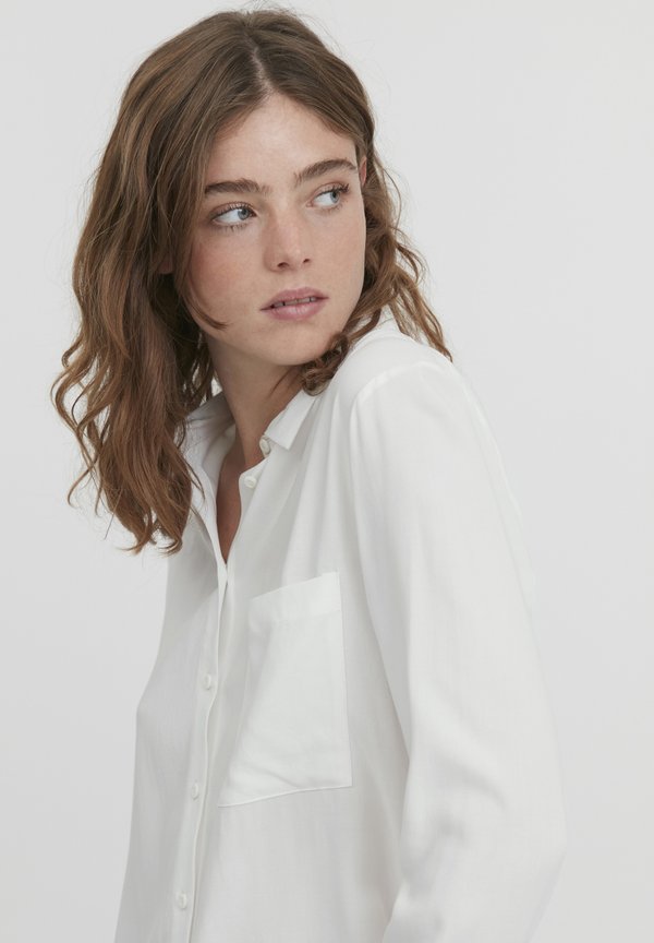 IHMain - Button-down blouse - cloud dancer4