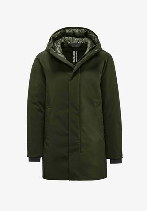 Bomboogie, ABERDEEN JACKET - WATER-RESISTANT TWILL PARKA - Cappotto invernale - forest night