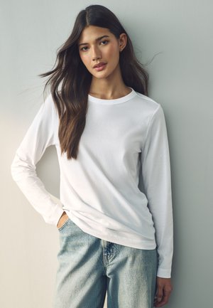 PETITE FIT - CREW NECK - Print T-shirt - new white