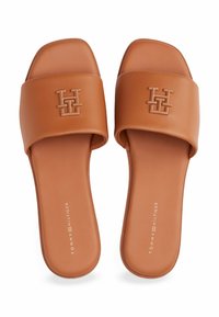 Tommy Hilfiger TH LOGO HARDWARE - Slip-on sandaler - cinnamon bark