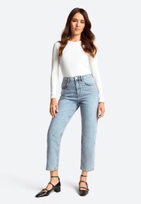 Rich & Royal CROPPED - Tiesaus kirpimo džinsai - denim blue
