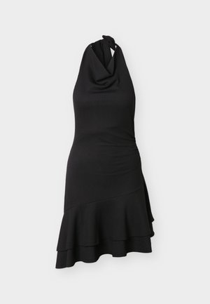 Gina Tricot, HALTERNECK MINI DRESS - Rochie de zi - black