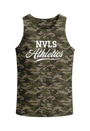 Neverless, TANKTOP HERREN MIT GRAFIK-PRINT - NVLS ATHLETICS - TRÄGERSHIRT - Top - woodland-camo